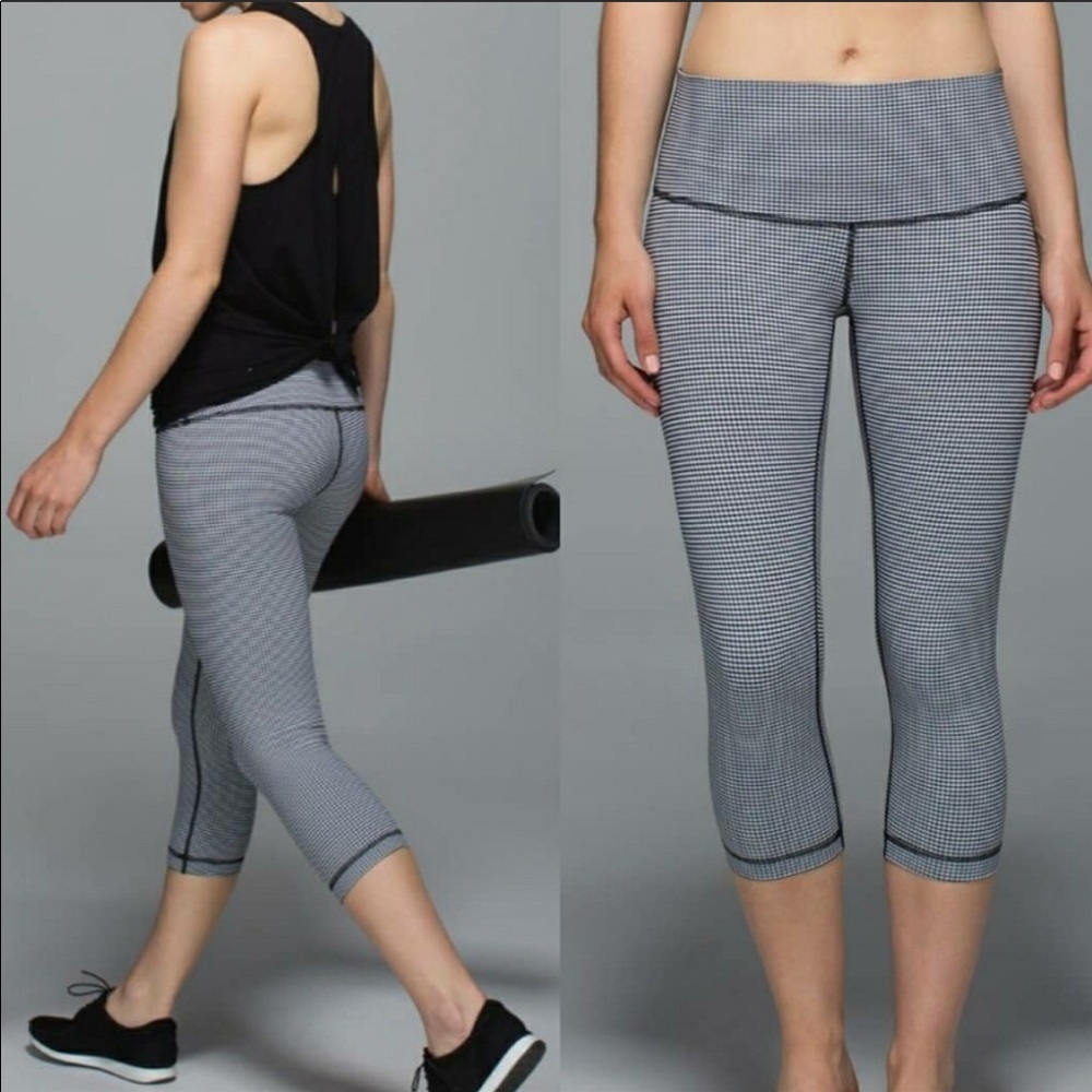 Lululemon Like New Gingham Wonder Under Leggings
